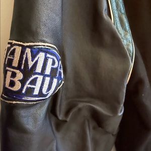 Tampa Bay Jacket Black and green also reversible large